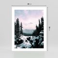 Plakat bez ramy 40x50 - Zimowe Góry - zimowy krajobraz, góry