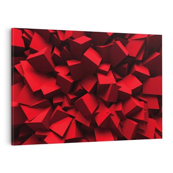 Obraz na płótnie 100x70 - Geometryczny 3D - abstrakcyjna kompozycja - geometryczny, 3D