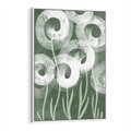 Obraz w ramie 70x100 - Spokojne Plamy Natury - zielony plakat, roślinne motywy - rama biała