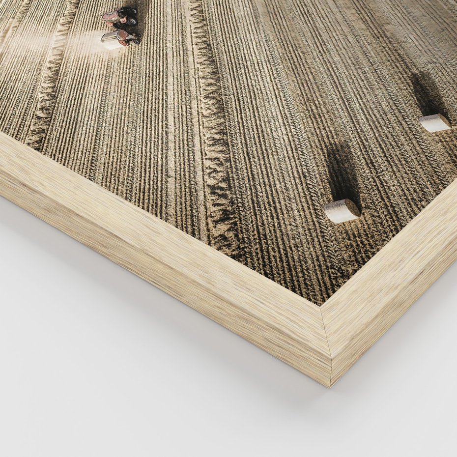 Zestaw obrazy w ramie 40x50 galeria - Górska, chatka, drewno, przytulnie - rama drewno