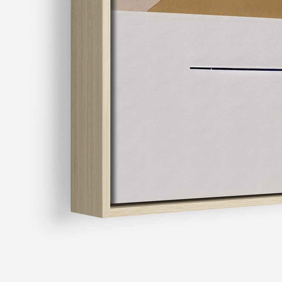 Obraz w ramie 120x80 - Sztuka Abstrakcji - geometryczne kształty, kolorowe prostokąty - rama drewno