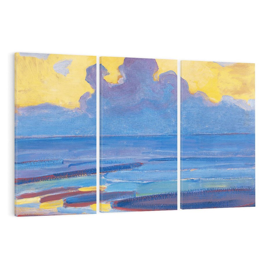 Obraz na płótnie 120x80 - "By the Sea" (1909), Piet Mondrian - Reprodukcja - reprodukcja, obraz na płótnie
