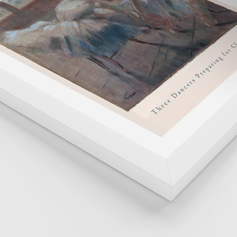 Plakat w ramie 40x50 - Elegancja Baletu na Plakacie - reprodukcja, degas - rama biała