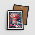 Plakat w ramie 40x50 - Stylowa Elegancja - retro, pinup - rama czarna