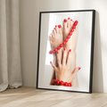 Plakat bez ramy 21x30 - Manicure spa: piękno i relaks - manicure, spa