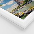 Plakat w ramie 50x70 - Paryżska ikona Francji - wieża Eiffla, Paryż - rama biała