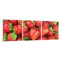 Obraz na płótnie 150x50 - Słodkie kuszenie - truskawki, owoce