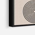 Obraz w ramie 70x100 - Bezgraniczne Odbicia - abstrakcyjne linie, geometria - rama czarna