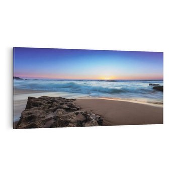 Obraz na płótnie 140x70 - Morze i Plaża - Spokój Oceanicznej Przestrzeni - morze, plaża