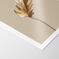 Plakat bez ramy 21x30 - Piękno w Detalu - złoty, liść