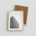 Plakat w ramie 30x40 - Wzorce Wysokości - architektura, wysoki wieżowiec - rama drewno