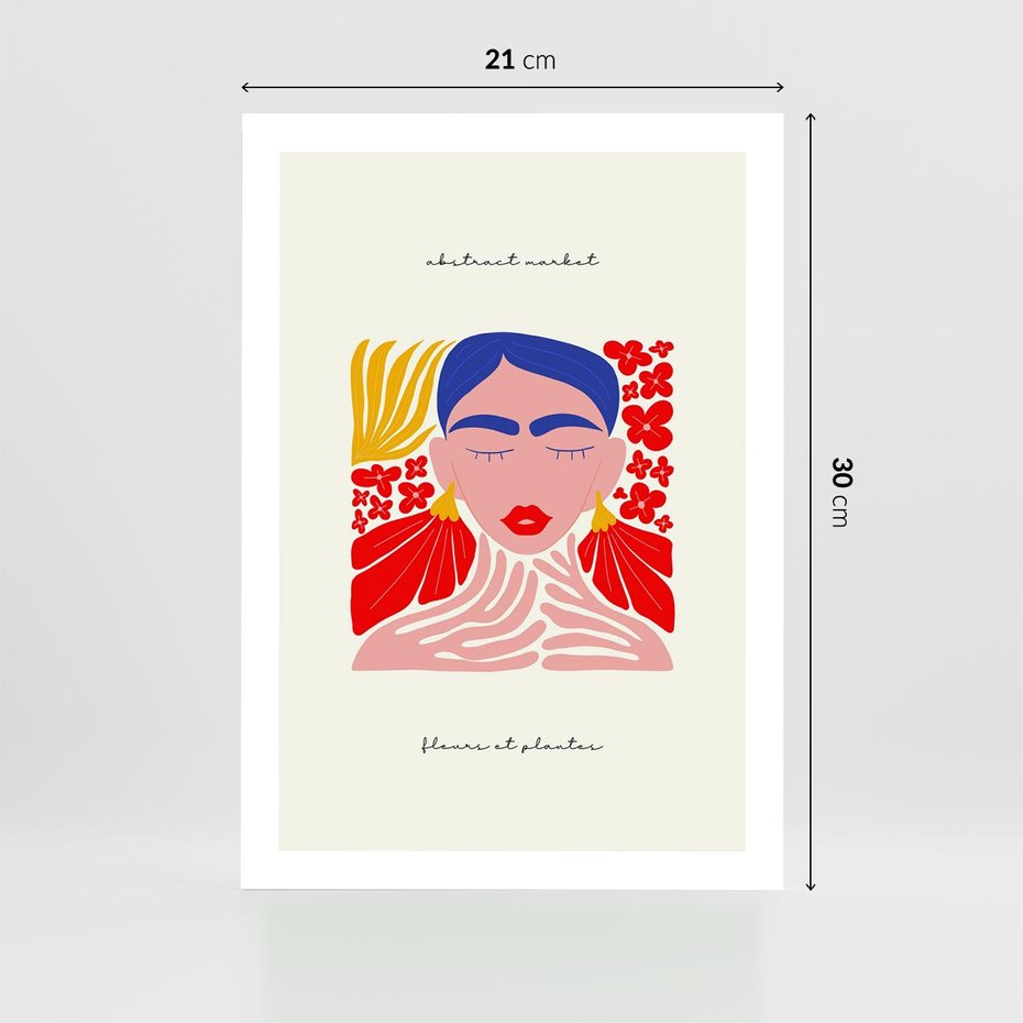 Plakat bez ramy 21x30 - Bezgraniczne Rytmy - kobieta, sztuka abstrakcyjna