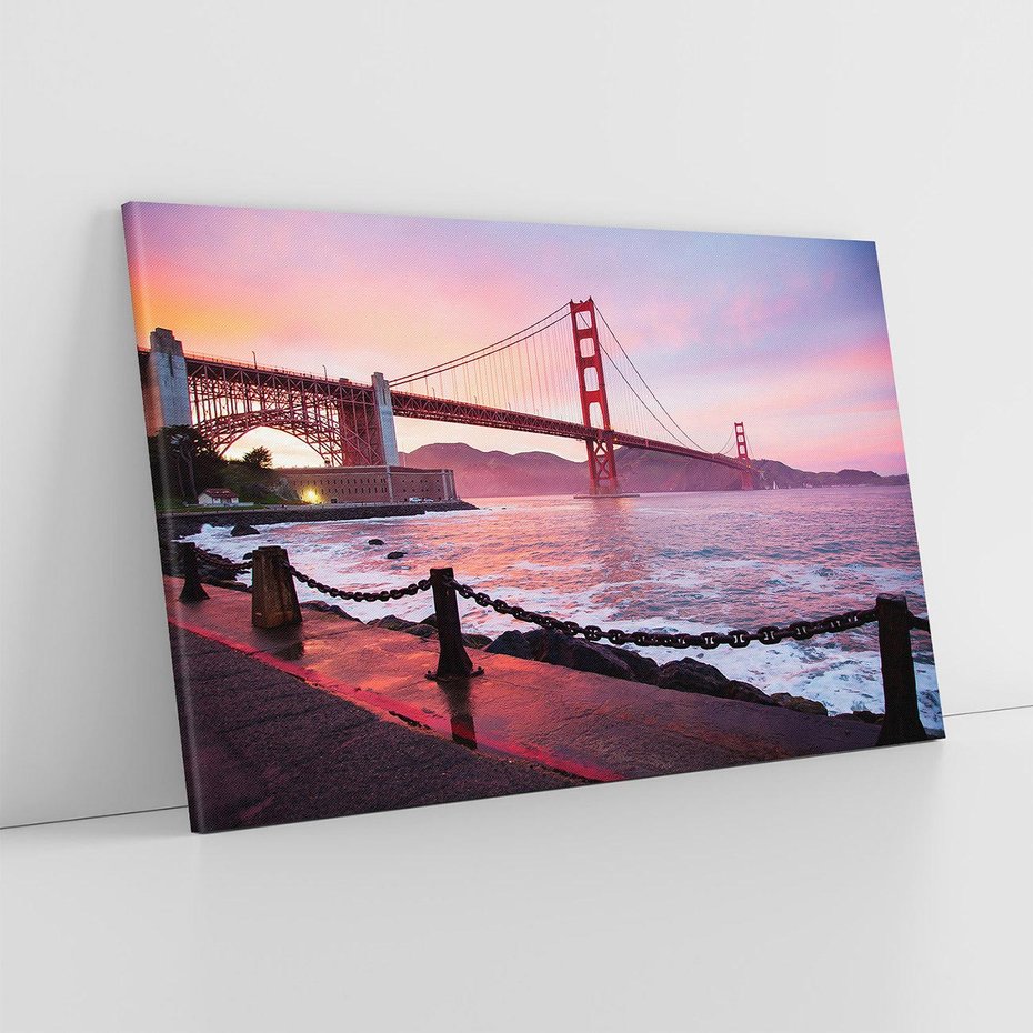 Obraz na płótnie 70x50 - Golden Gate - Most w USA - Golden Gate, most