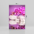 Obraz na płótnie 80x120 - Kwiatowy Relaks - orchidea, kwiat