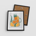 Plakat w ramie 40x50 - Kolorystyczna Ekspresja - czajnik, abstrakcja - rama czarna