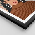 Plakat w ramie 30x40 - Kobiece Wibracje - nowoczesny plakat, styl retro - rama czarna
