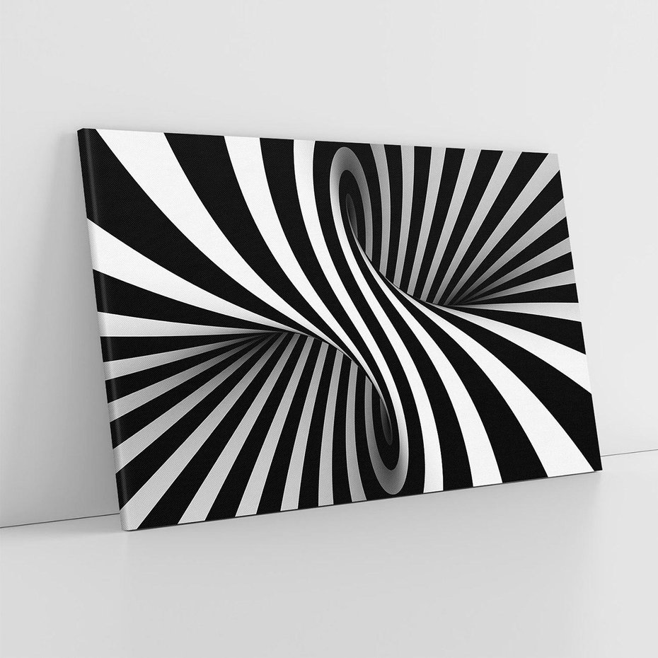 Obraz na płótnie 100x70 - Kolorowa Abstrakcja: Inspiracje Zebry - abstrakcja, 3d