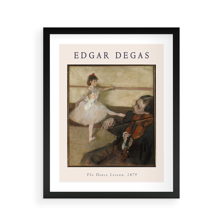 Plakat w ramie 40x50 - Klasyka Baletu - Edgar Degas, reprodukcja obrazu - rama czarna