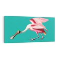 Obraz na płótnie 120x60 - Różowy Ptak Wyobraźni - różowy ptak, wyobraźnia