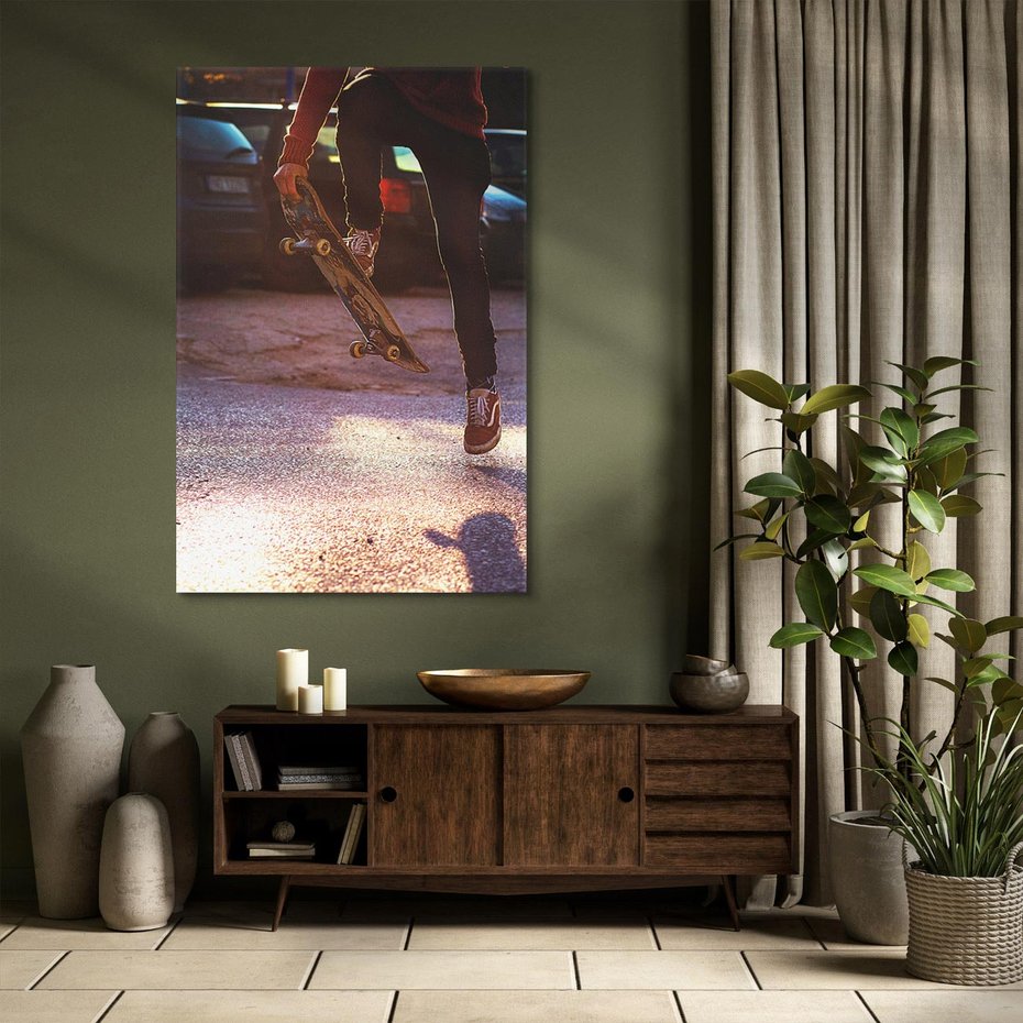 Obraz na płótnie 70x100 - Deskorolkowa Adrenalina Sportu - deskorolka, skateboard