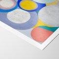 Plakat bez ramy 21x30 - Rozkwitająca Symfonia Serca - abstrakcyjne geometryczne kształty, olejny obraz
