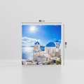 Obraz na płótnie 80x80 - Uroki Santorini we Włoszech - Santorini, Włochy