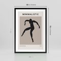 Plakat w ramie 50x70 - Sztuka Nowoczesności: Minimalistyczny Plakat - modern art, minimalistyczny plakat - rama czarna