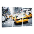 Obraz na płótnie 120x80 - Wszystkie światła prowadzą do Nowego Jorku - TAXI, NY
