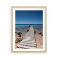 Plakat w ramie 50x70 - Oaza spokoju - plaża, morze - rama drewno