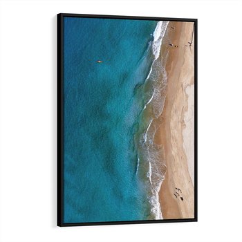 Obraz w ramie 50x70 - Spokój nad morzem - morze, plaża - rama czarna