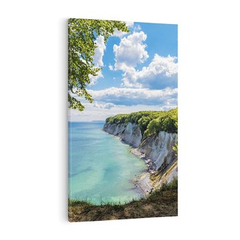 Obraz na płótnie 80x120 - Morze: siła skał na brzegu" - morze, skały