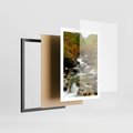 Plakat w ramie 50x70 - Śpiew Strumienia - strumień, górski - rama czarna