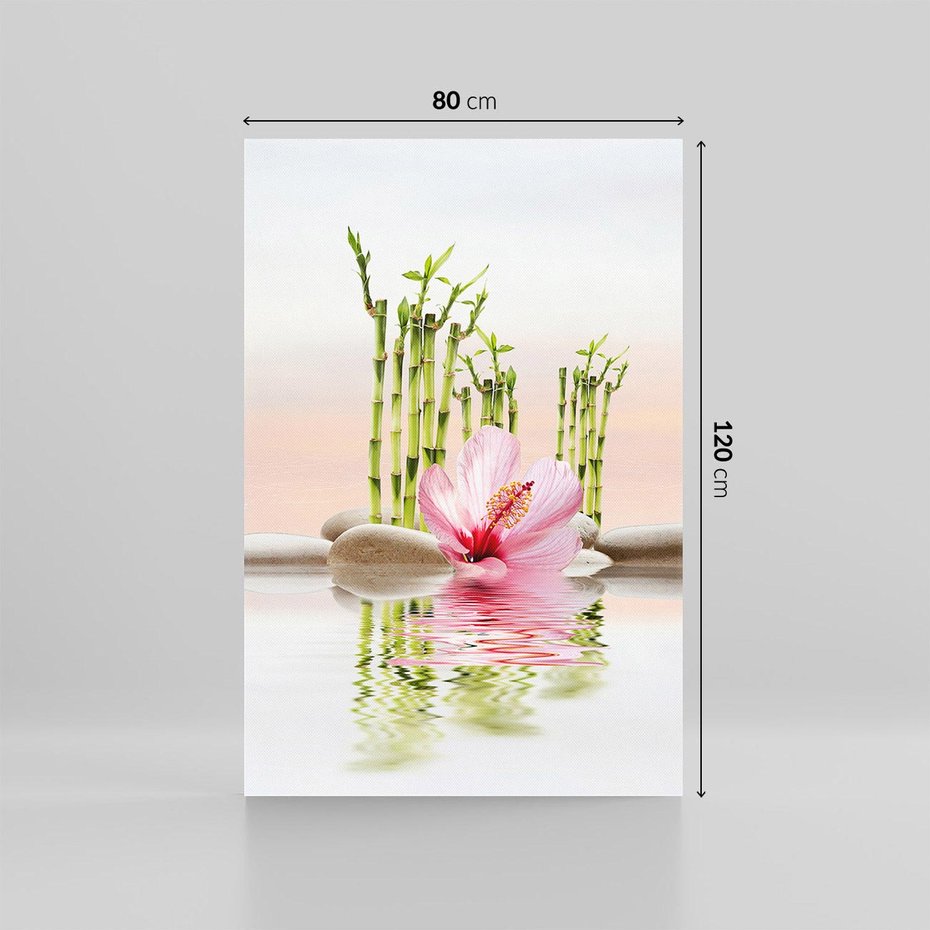 Obraz na płótnie 80x120 - Harmonia i relaks - spa, bambus