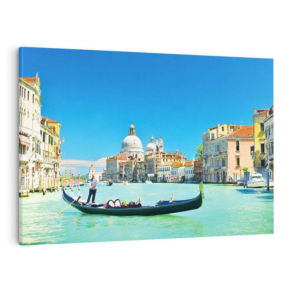 Obraz na płótnie 120x80 - Urok wenecjańskiego kanału - Wenecja, Włochy