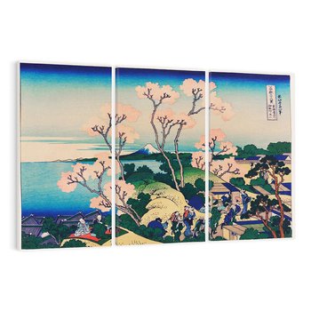 Obraz na płótnie 120x80 - "Goten-Yama Hill, Shinagawa on the Tokaido" Katsushika Hokusai - Reprodukcja - reprodukcja, obraz na płótnie