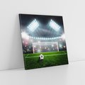 Obraz na płótnie 80x80 - Strzał do bramki - piłka, nożna