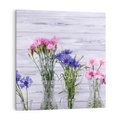 Obraz na płótnie 30x30 - Kwiatowe impresje - kwiaty,