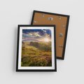 Plakat w ramie 40x50 - Pejzaż na łące - pejzaż, łąka - rama czarna