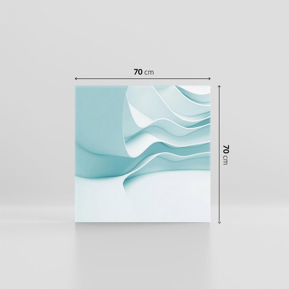 Obraz na płótnie 70x70 - Abstrakcyjne wyrażenie emocji - abstrakcja