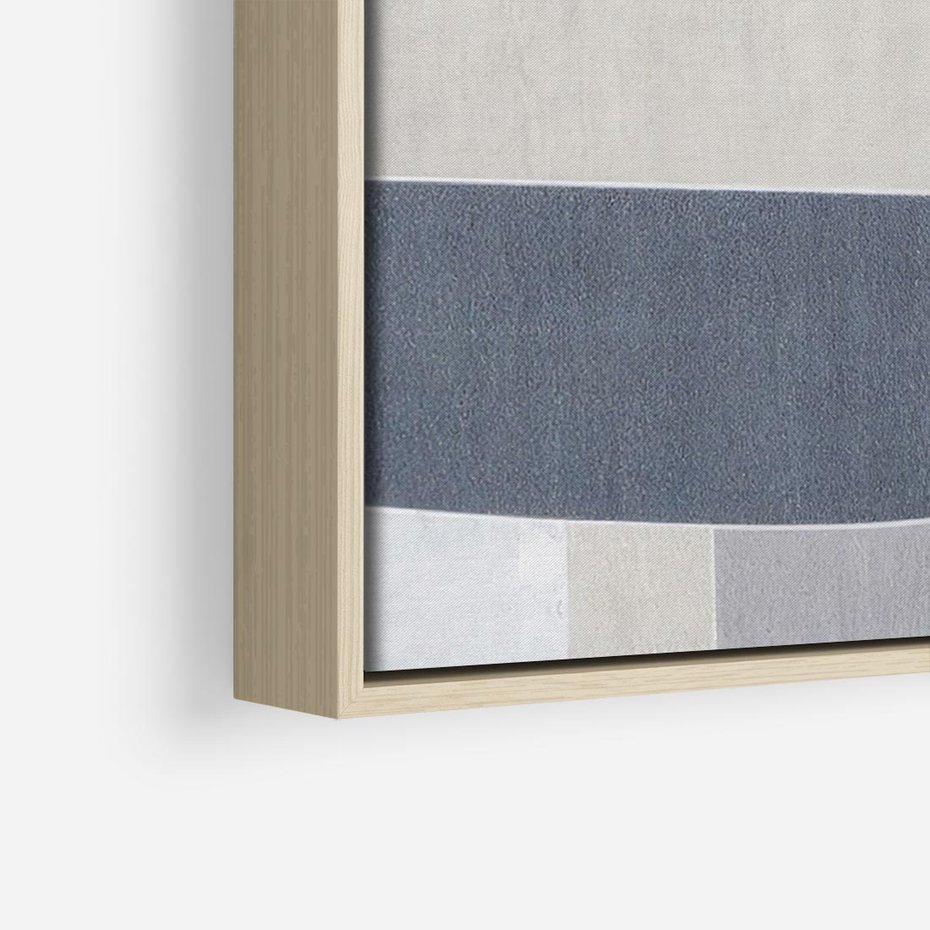 Obraz w ramie 100x70 - Odbicie wschodzącego jutra - graficzne kształty, geometria - rama drewno