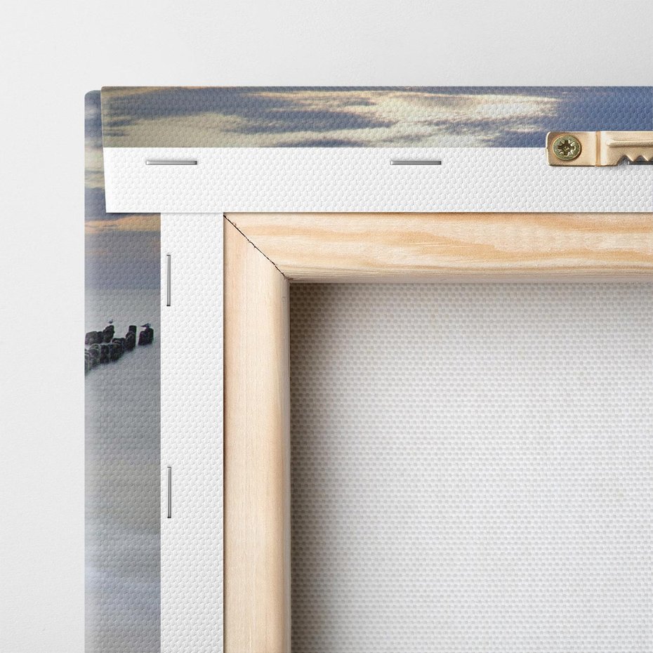 Obraz na płótnie 140x70 - Plaża Morskiej Błogości - plaża, morze