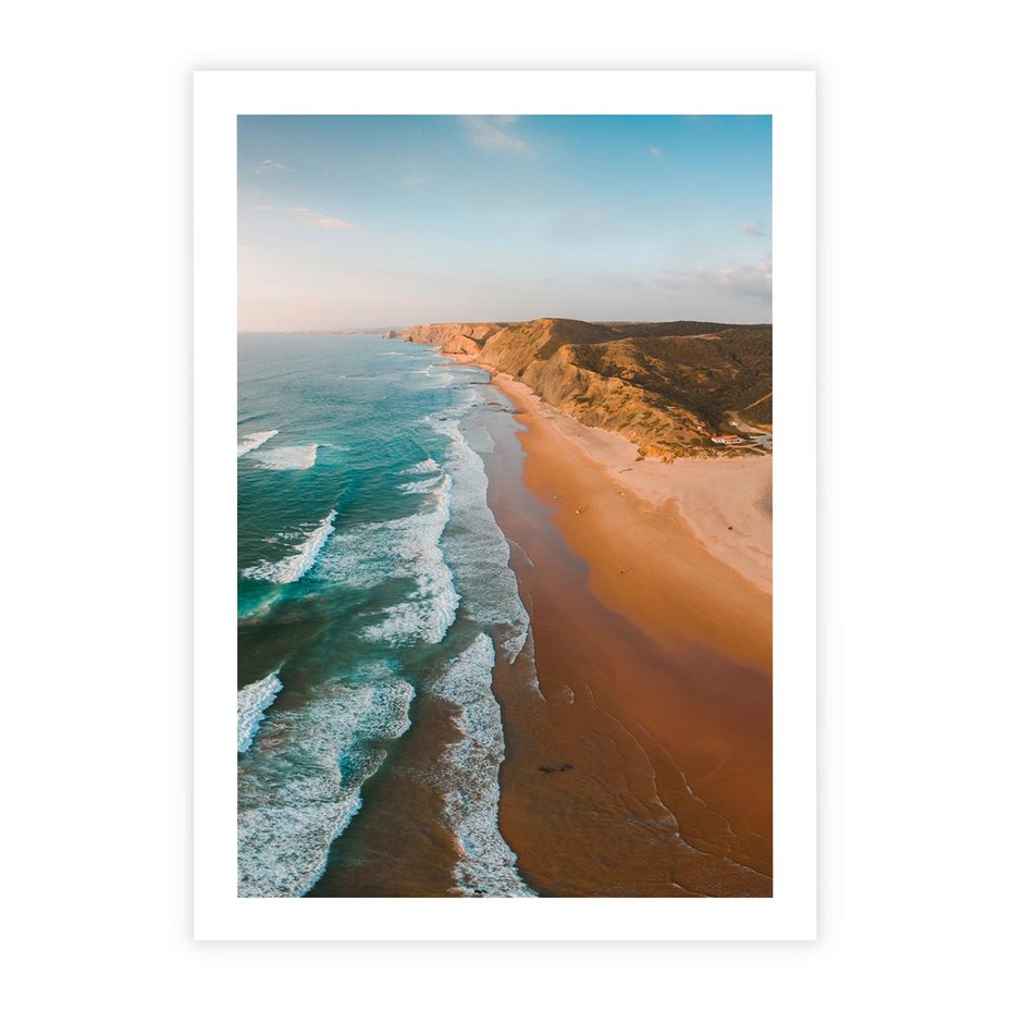 Plakat bez ramy 21x30 - Z Lotu Ptaka - fotografia, plaża