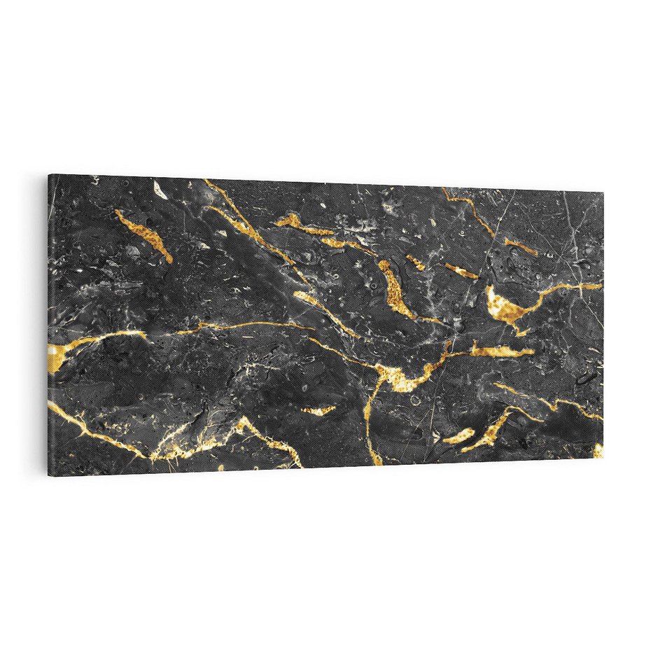 Obraz na płótnie 120x60 - Egzotyczny Blask - marmur, złoto