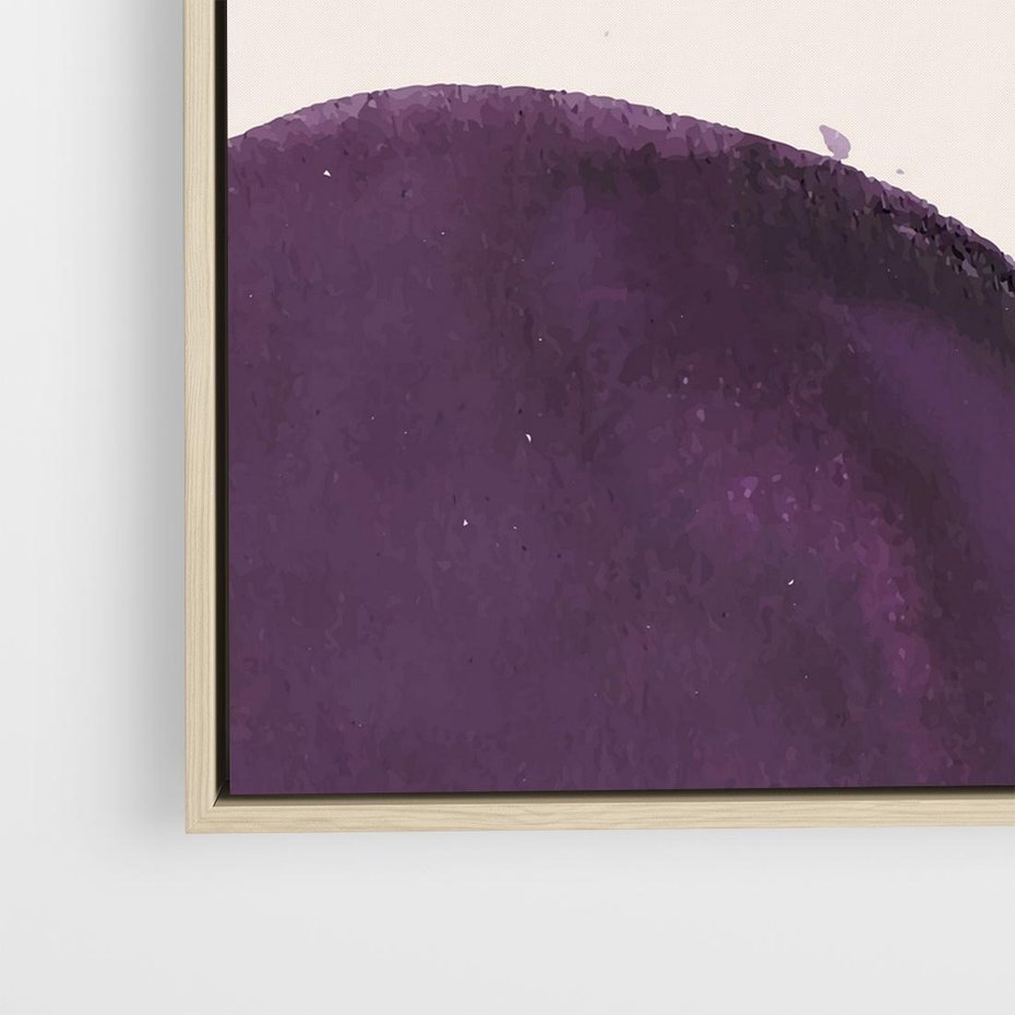 Obraz w ramie 80x80 - Kolorowe Impresje - abstrakcyjne akwarelowe plamy, nieregularne linie - rama drewno