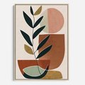 Obraz w ramie 50x70 - Migocące Boho Wnętrza - boho obraz, abstrakcja - rama drewno