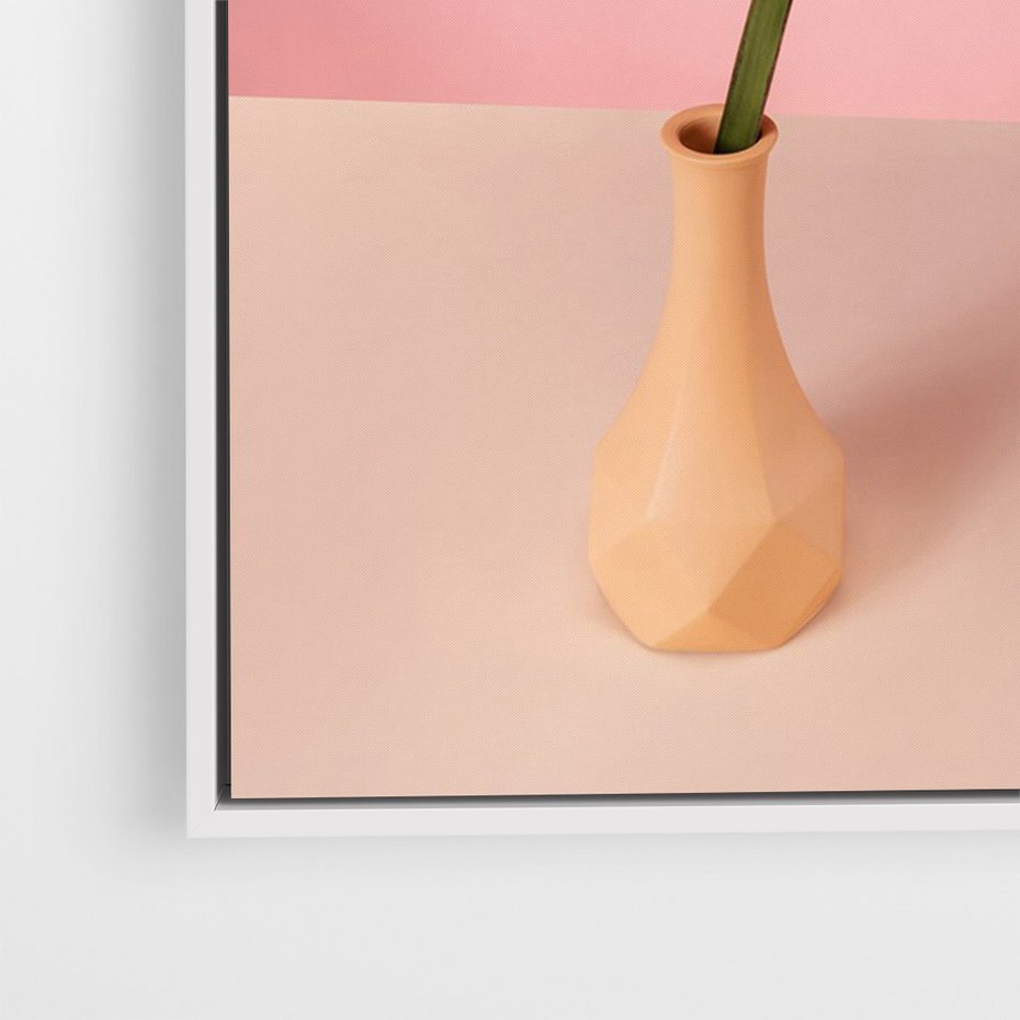 Obraz w ramie 50x70 - Egzotyczna monstera - monstera, liść - rama biała