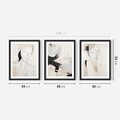 Zestaw obrazy w ramie 40x50 galeria - abstrakcja, akwarela, nowoczesny - rama czarna
