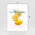 Plakat bez ramy 30x40 - Świeże cytryny pełne smaku - cytryny, owoce