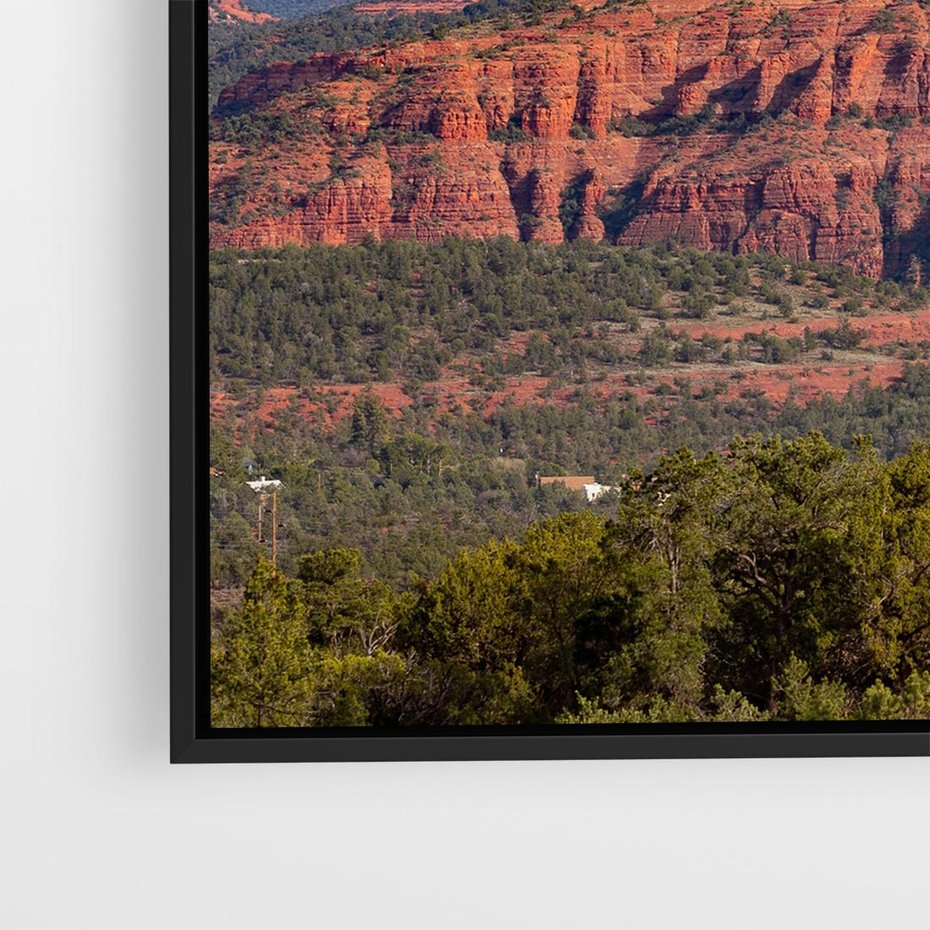 Obraz w ramie 50x50 - Majestatyczny Wielki Kanion - wielki kanion, perspektywa - rama czarna