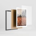 Plakat w ramie 30x40 - Jesienna Melancholia - suche trawy, jesień - rama czarna